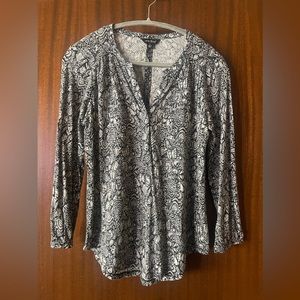 Lucky Brand, size small, black & white tunic